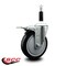 Service Caster 5'' Black Poly Swivel 7/8'' Expanding Stem Caster Total Lock Brake SCC-EXTTL20S514-PPUB-BLK-78 - alternate 3